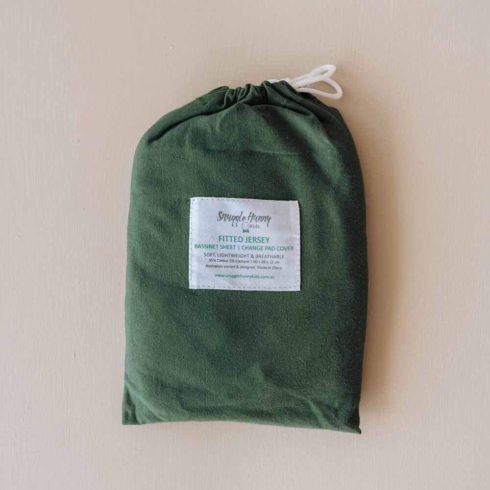 Olive Organic Bassinet Sheet / Change Pad Cover - View 9