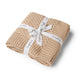 Hazelnut Diamond Knit Organic Baby Blanket - Thumbnail 2