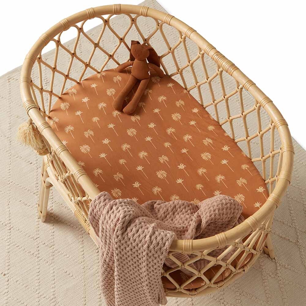 Hazelnut Diamond Knit Organic Baby Blanket - View 6