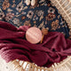 Mauve Diamond Knit Organic Baby Blanket - Thumbnail 3