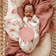 Rosa Diamond Knit Organic Baby Blanket - Thumbnail 3