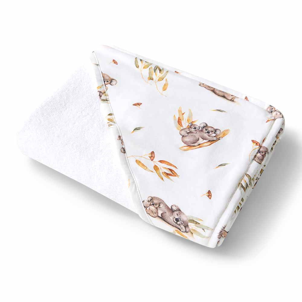 Koala Organic Baby Towel & Wash Cloth Set Snuggle Hunny