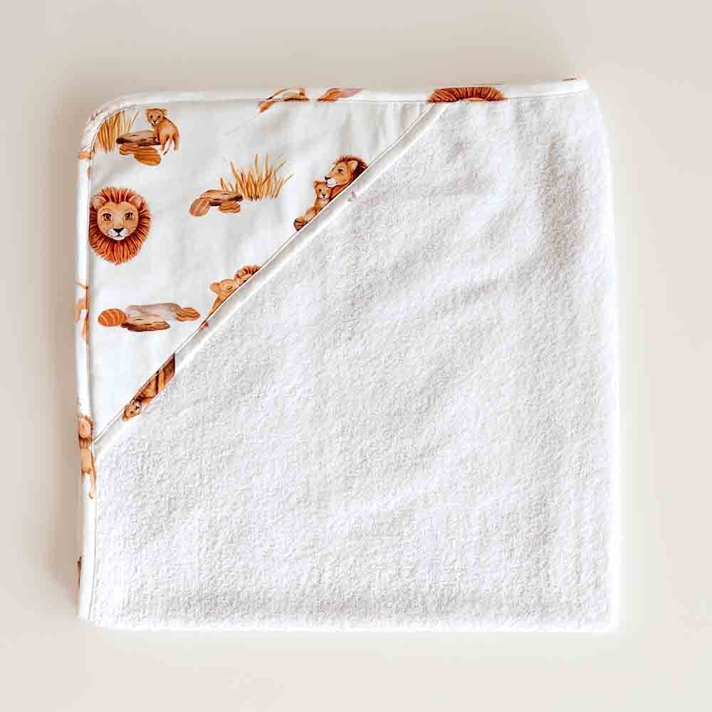Lion Organic Hooded Baby Towel - View 6