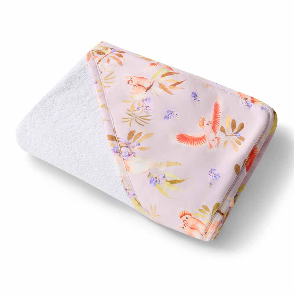 Major Mitchell Organic Baby Towel & Wash Cloth Set Snuggle Hunny