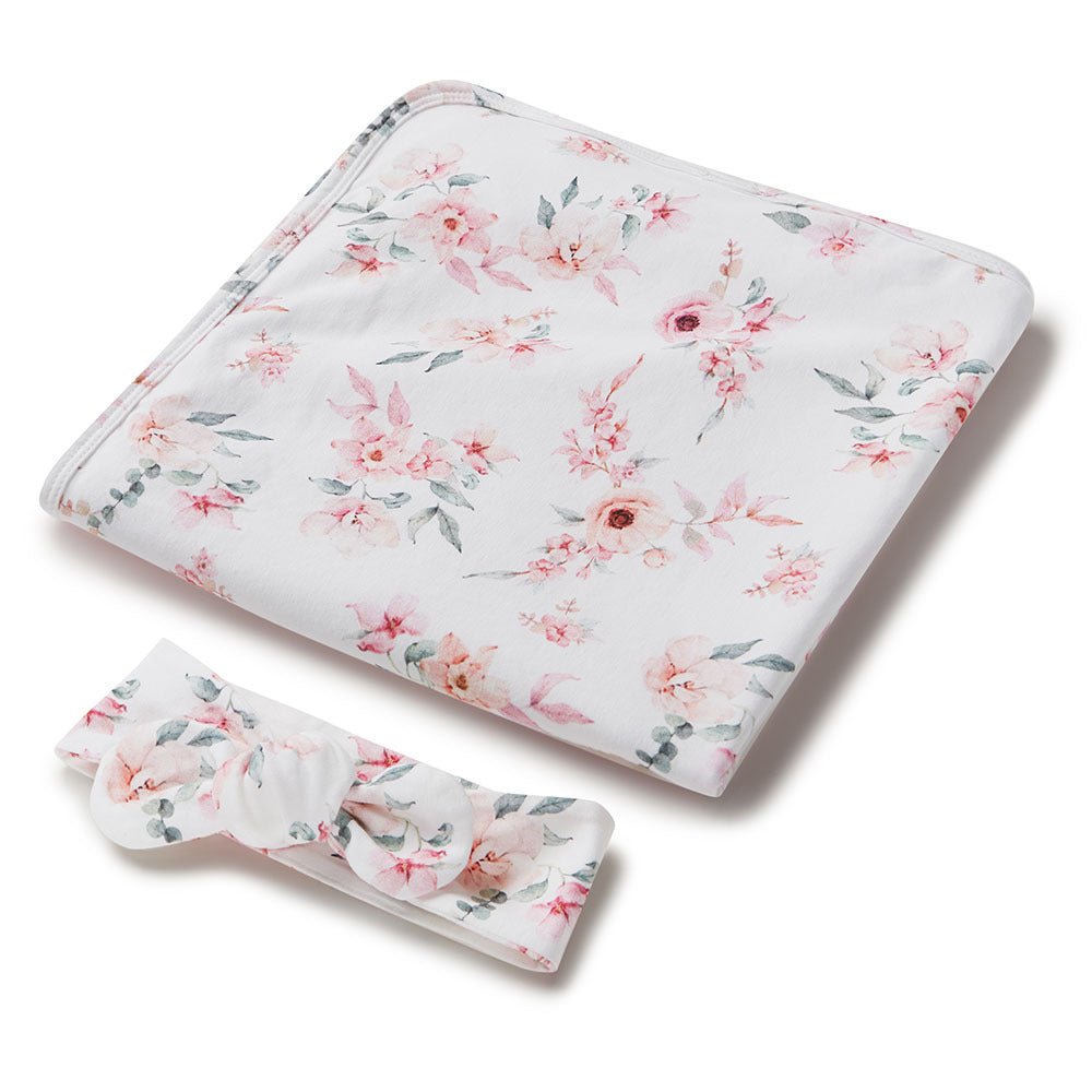 Camille Swaddle Sack and Topknot Set main image 1