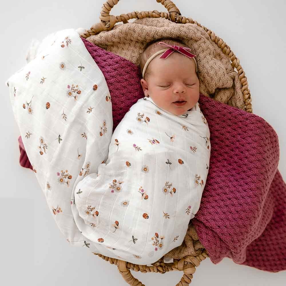Ladybug Certified Organic Baby Muslin Wrap Snuggle Hunny ladybug-certified-organic-baby-muslin-wrap-snuggle-hunny