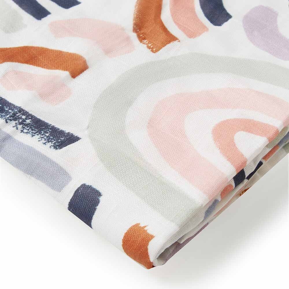 Rainbow Baby Organic Muslin Wrap Snuggle Hunny