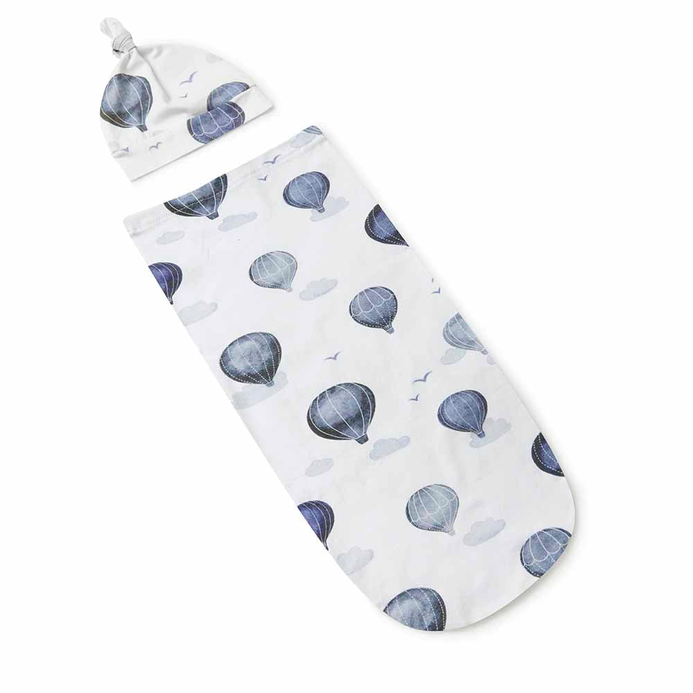Cloud Chaser Snuggle Swaddle Birth Announcement Set Snuggle Hunny