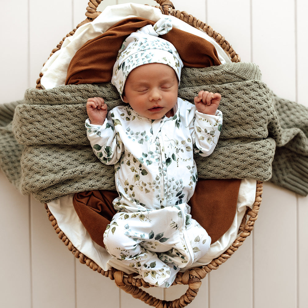 Twinkle Organic Snuggle Sleepsuit Zip Footie
