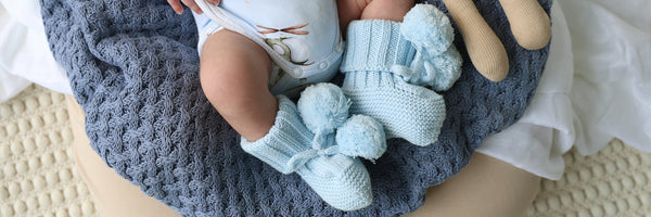 Organic Cotton Knit Booties