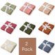 2 Pack Diamond Knit Organic Baby Blanket - Thumbnail 1