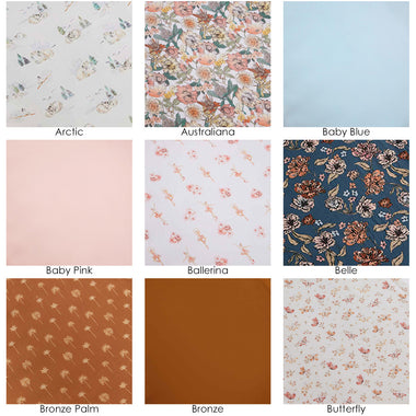 2 Pack Fitted Organic Cot & Bassinet Sheet / Change Pad Cover
