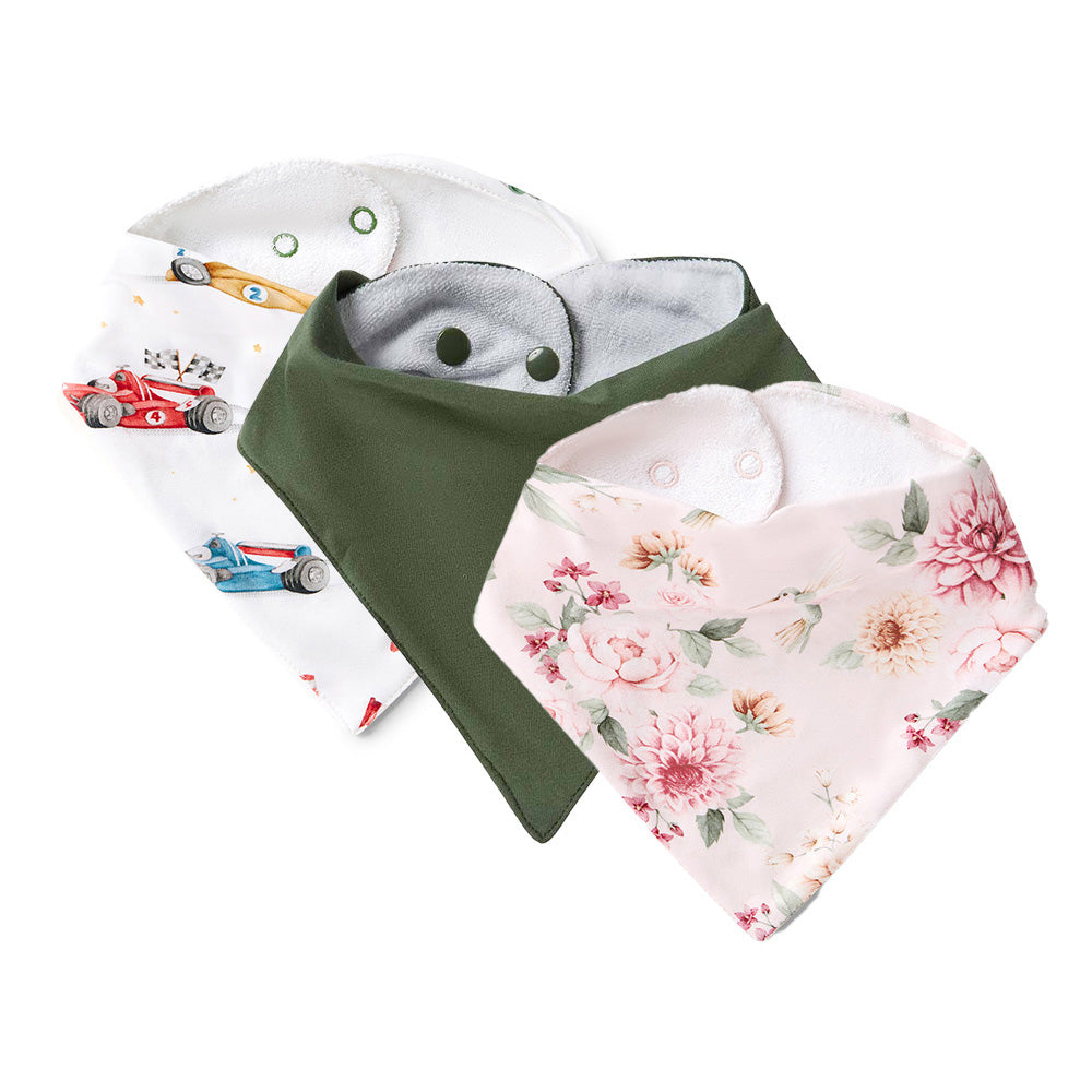 Organic Dribble Bib 3 Pack - Pick Your Prints - View 1