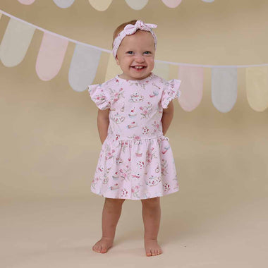 Alices Tea Party Organic Dress | Snuggle Hunny