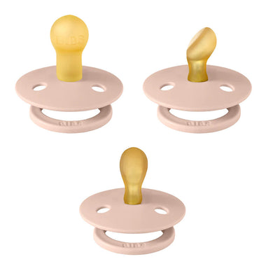 BIBS Try-It-Collection Dummies 3 Pack - Blush-Snuggle Hunny