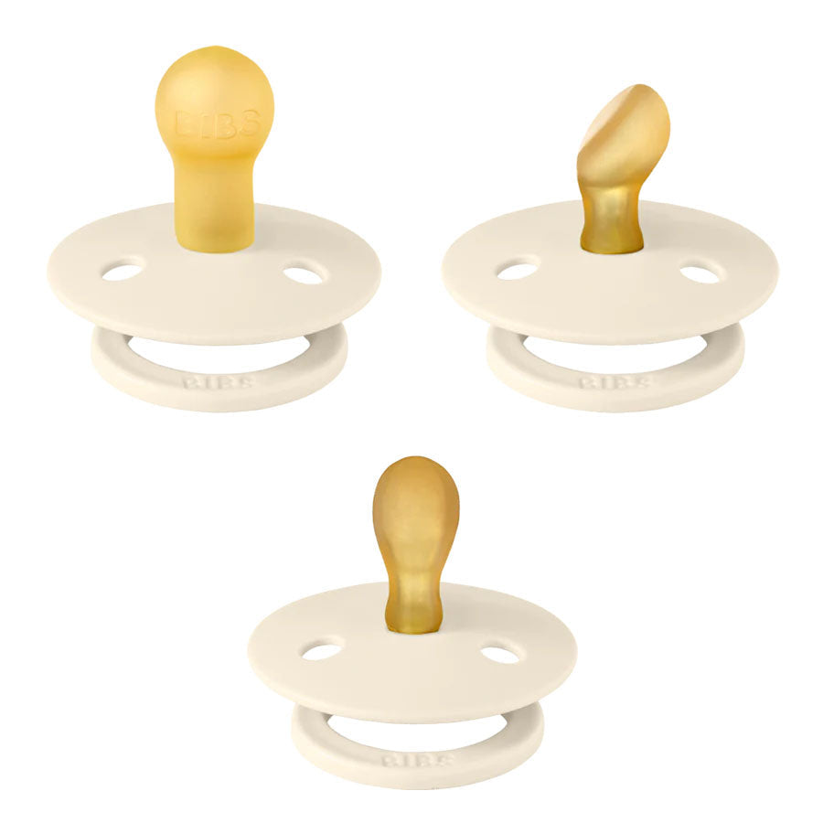 BIBS Try-It-Collection Dummies 3 Pack - Ivory