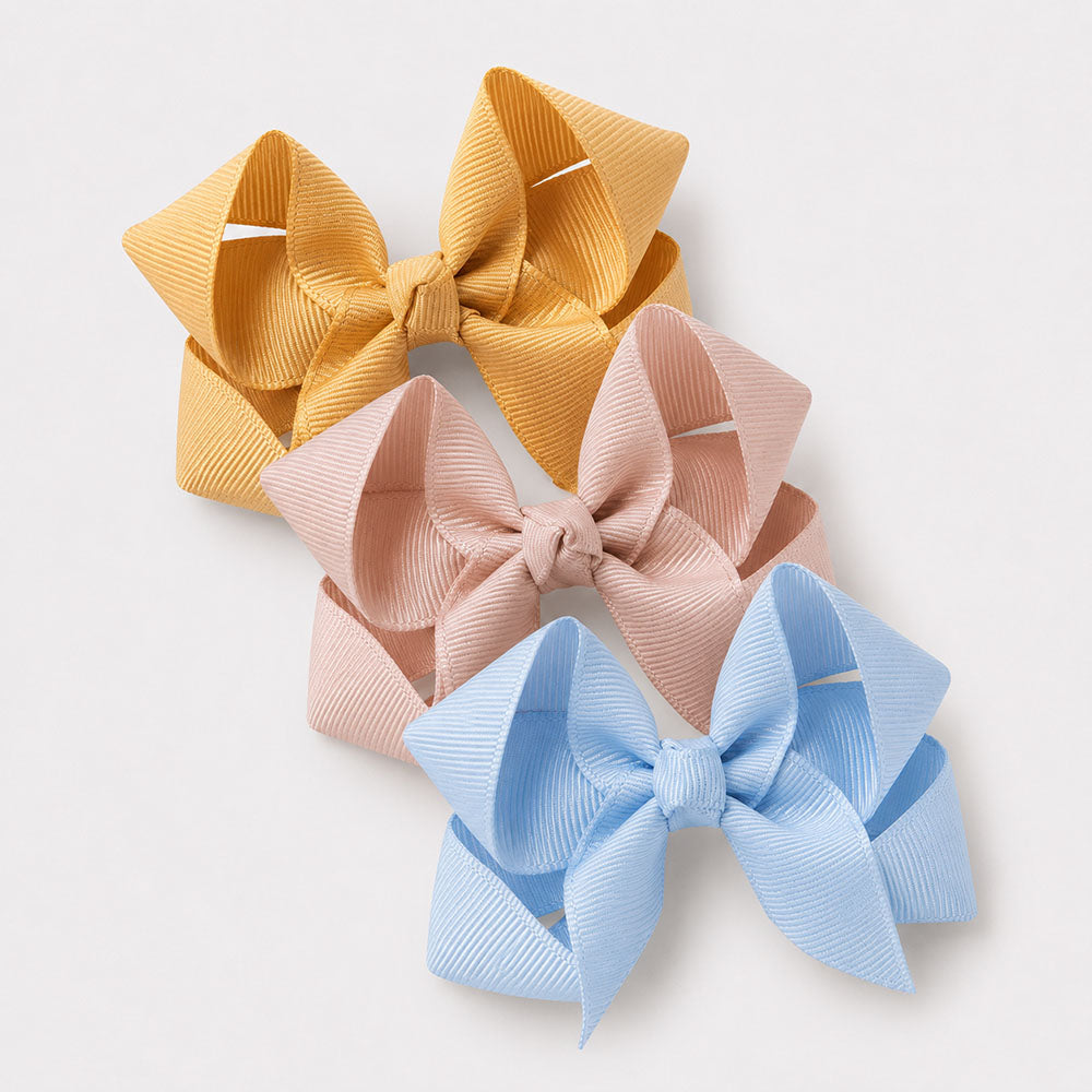 Bow Hair Clip 3 Pack - Pick Your Colours - View 1