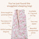 Cherry Blossom Organic Sleeping Bag 2.5 TOG - Thumbnail 3