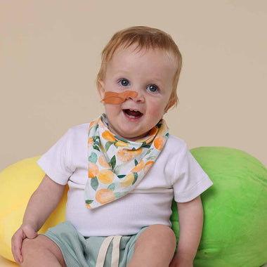 Citrus Squeeze Organic Dribble Bib | Snuggle Hunny