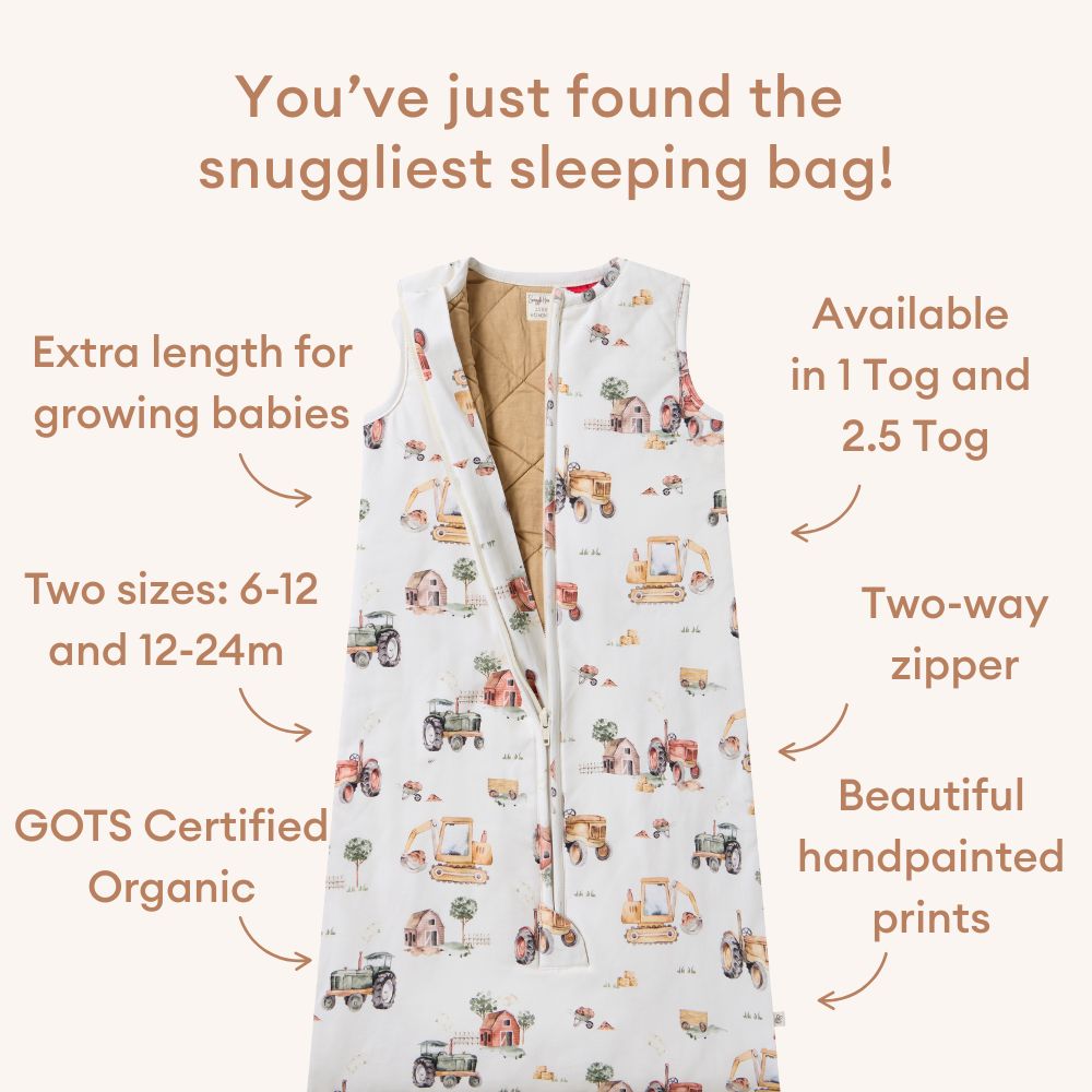 Diggers & Tractors Organic Sleeping Bag 2.5 TOG - View 3