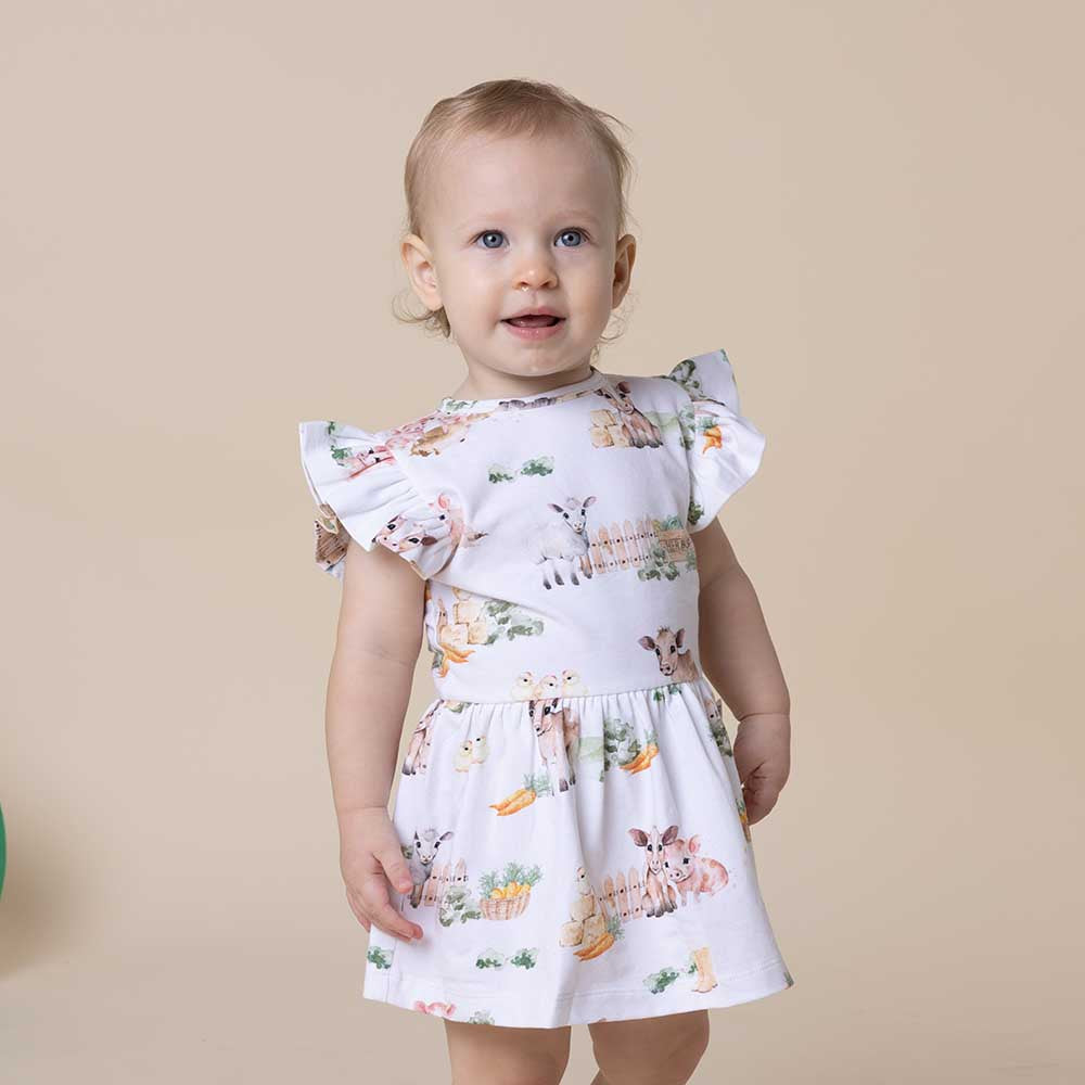 Farm Short Sleeve Organic Dress - View 6