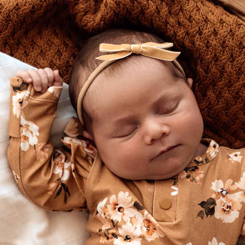 Gold baby sale hair bow