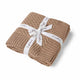 Hazelnut Diamond Knit Organic Baby Blanket - Thumbnail 2