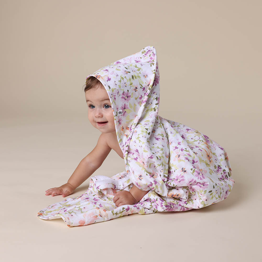 Isla Organic Hooded Baby Towel - View 1
