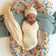 Lemon Sorbet Organic Jersey Wrap & Beanie Set - Thumbnail 1