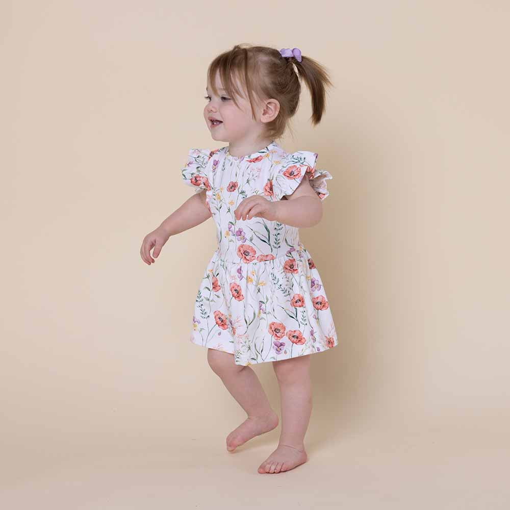 Meadow Short Sleeve Organic Dress - View 7