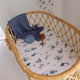 Ocean Organic Bassinet Sheet / Change Pad Cover - Thumbnail 8