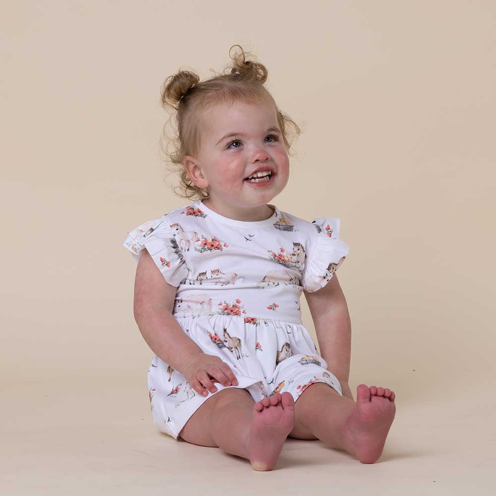 Pony Pals Short Sleeve Organic Dress - View 11