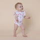 Ballerina Short Sleeve Organic Bodysuit with Frill - Thumbnail 10