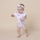 Ballerina Short Sleeve Organic Bodysuit with Frill - Thumbnail 3