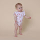 Ballerina Short Sleeve Organic Bodysuit with Frill - Thumbnail 10