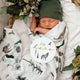 Alpha Muslin Wrap Birth Announcement Set-Snuggle Hunny