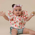 Strawberry Frill Snuggle Bib | Snuggle Hunny