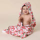 Strawberry Organic Hooded Baby Towel - Thumbnail 3