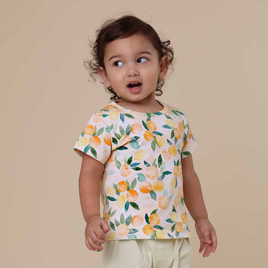 Sunny Citrus Organic T-Shirt | Snuggle Hunny