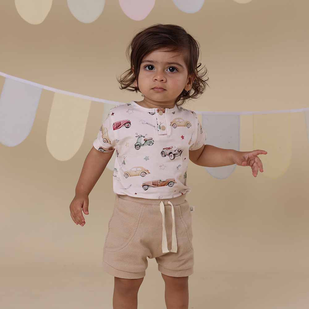 Vintage Cars Short Sleeve Organic Bodysuit - View 13