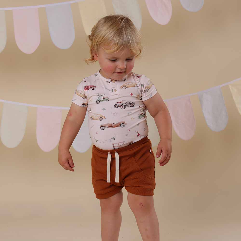 Vintage Cars Short Sleeve Organic Bodysuit - View 16