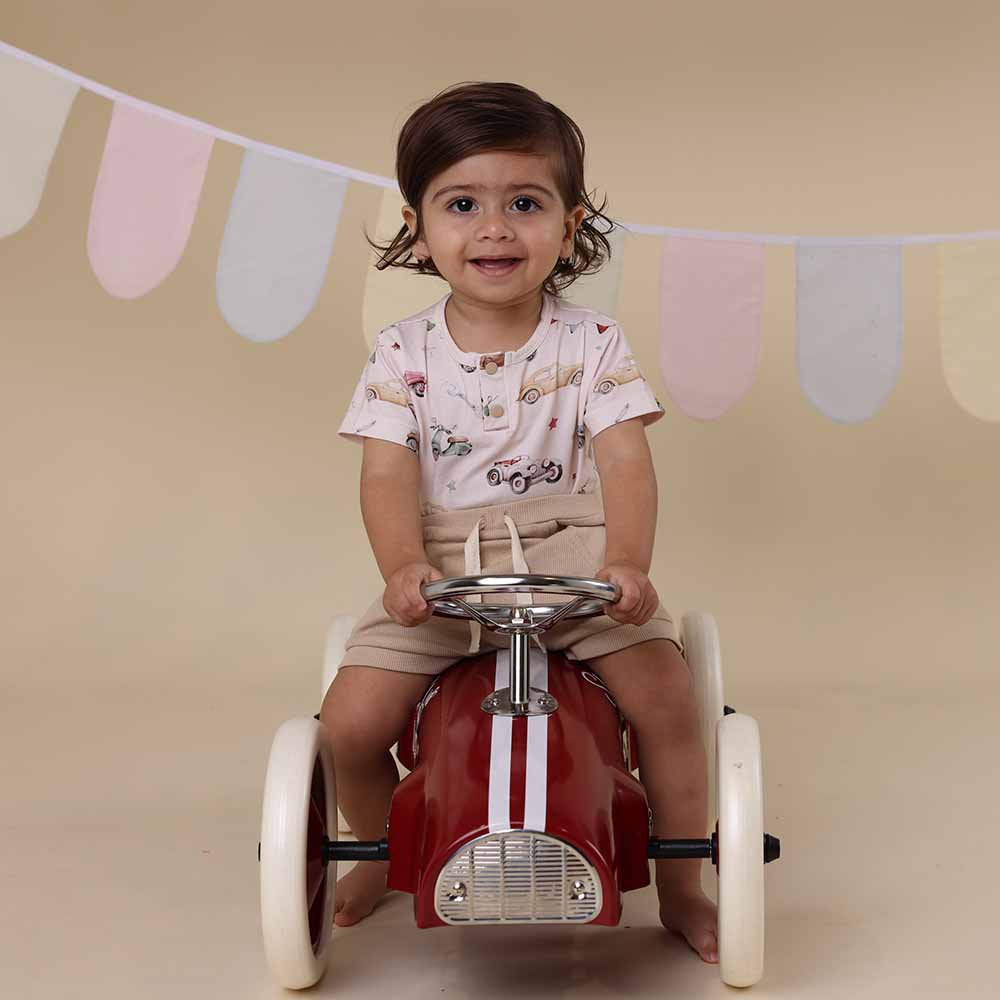 Vintage Cars Short Sleeve Organic Bodysuit - View 9