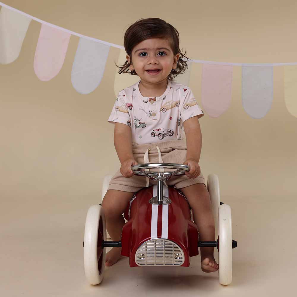 Vintage Cars Short Sleeve Organic Bodysuit - View 15