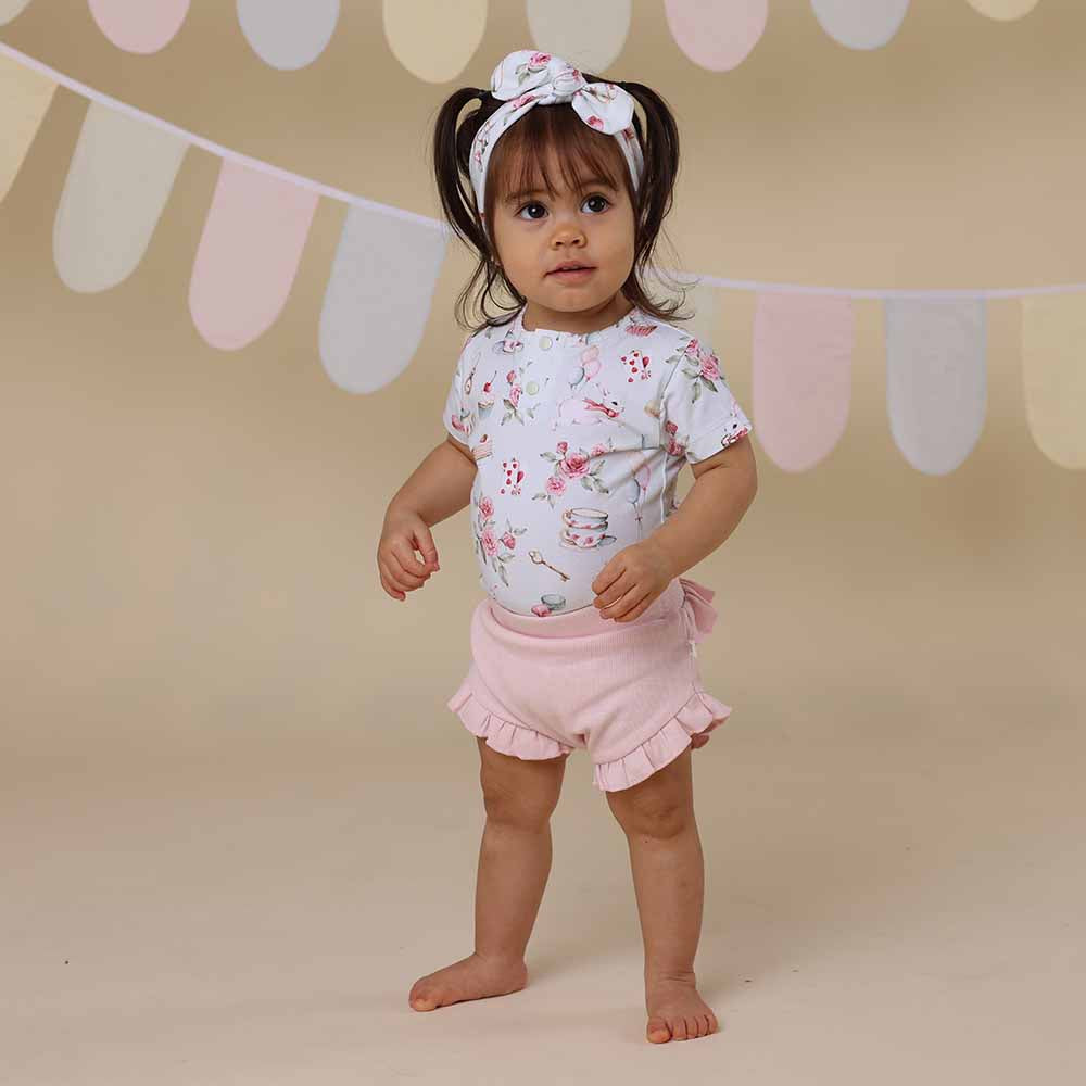 White Rabbit Short Sleeve Organic Bodysuit - View 12