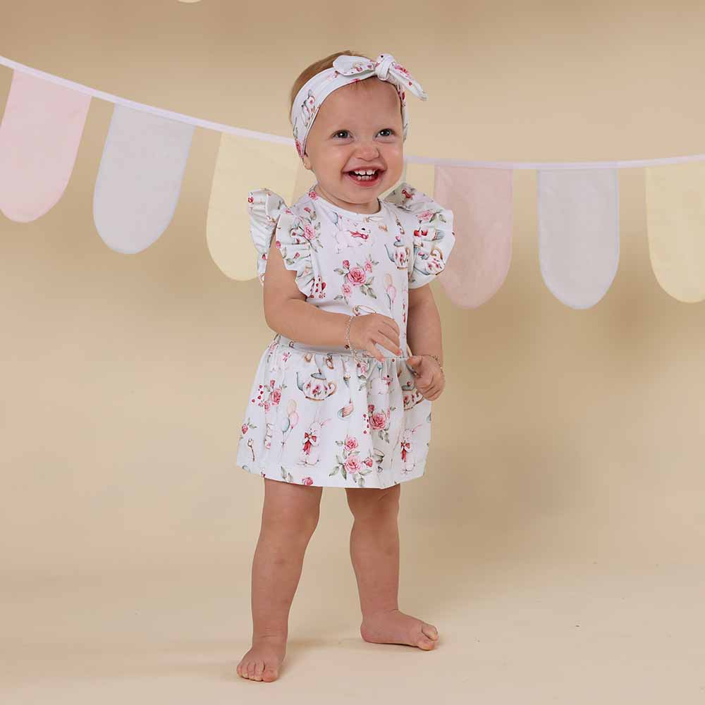 White Rabbit Short Sleeve Organic Dress - View 7