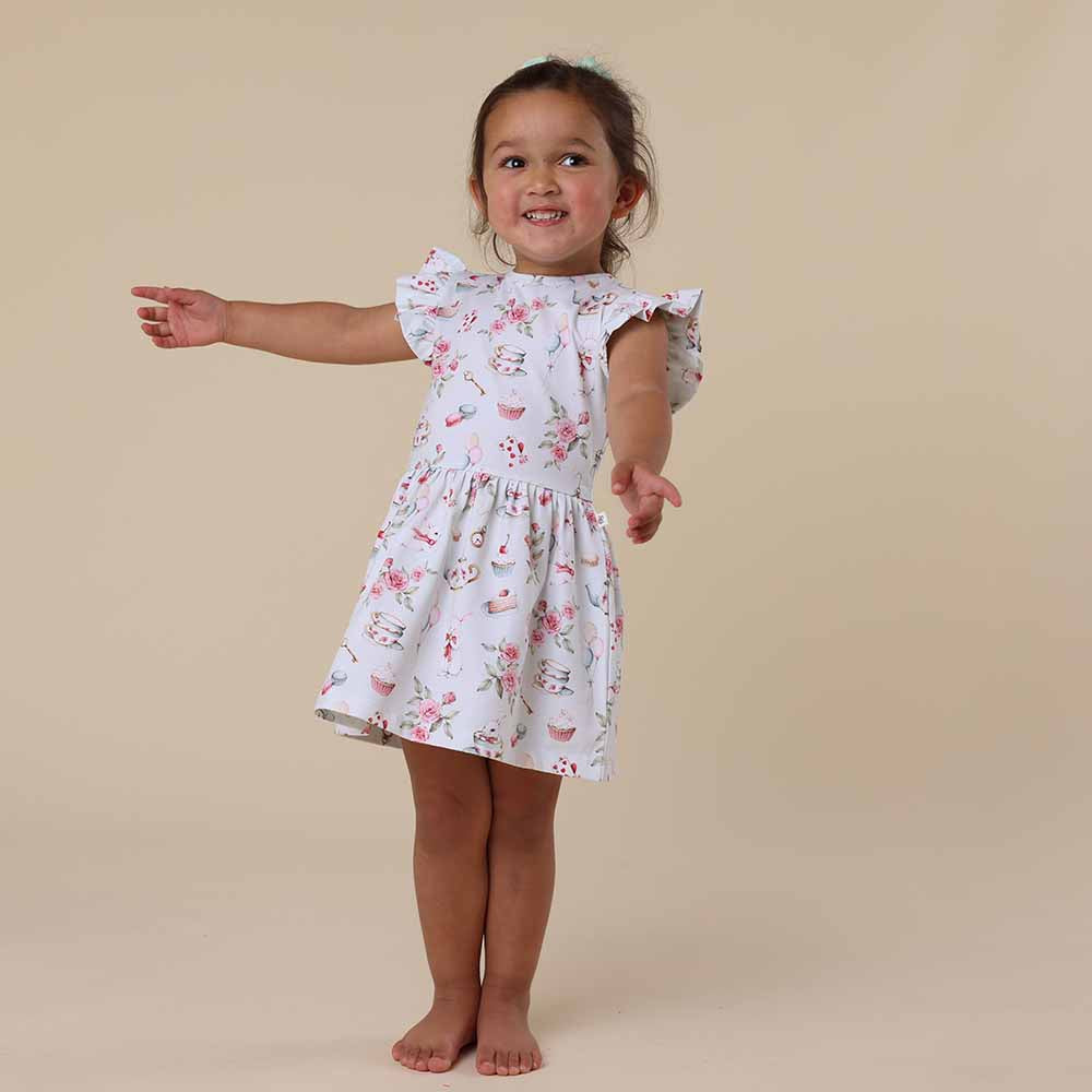 White Rabbit Short Sleeve Organic Dress - View 14
