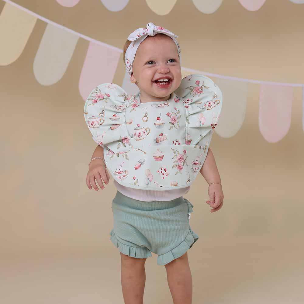 White Rabbit Frill Snuggle Bib - View 3