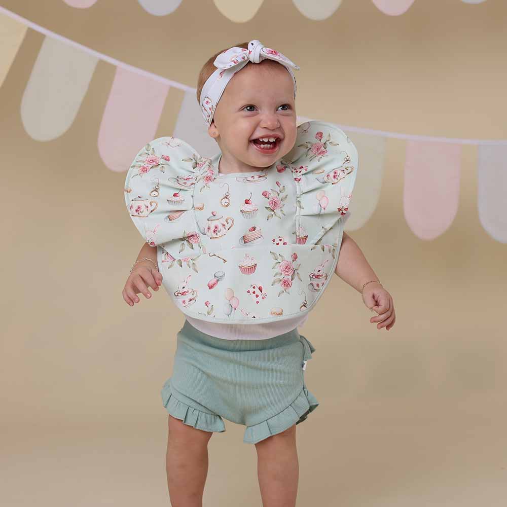 White Rabbit Frill Snuggle Bib - View 5
