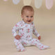 White Rabbit Organic Snuggle Sleepsuit Zip Footie - Thumbnail 4