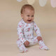White Rabbit Organic Snuggle Sleepsuit Zip Footie - Thumbnail 8